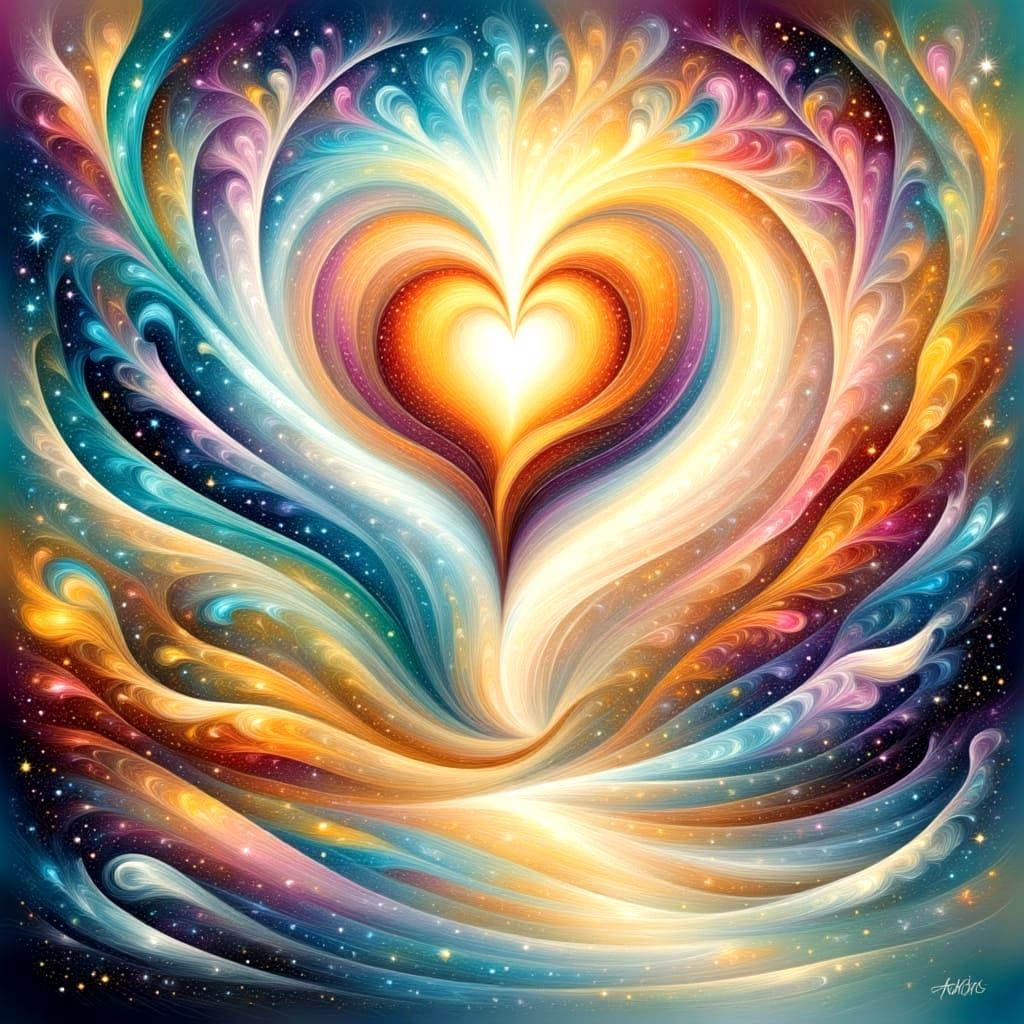 Ethereal Infinity of Silky Hearts in Vibrant Pastel Harmony