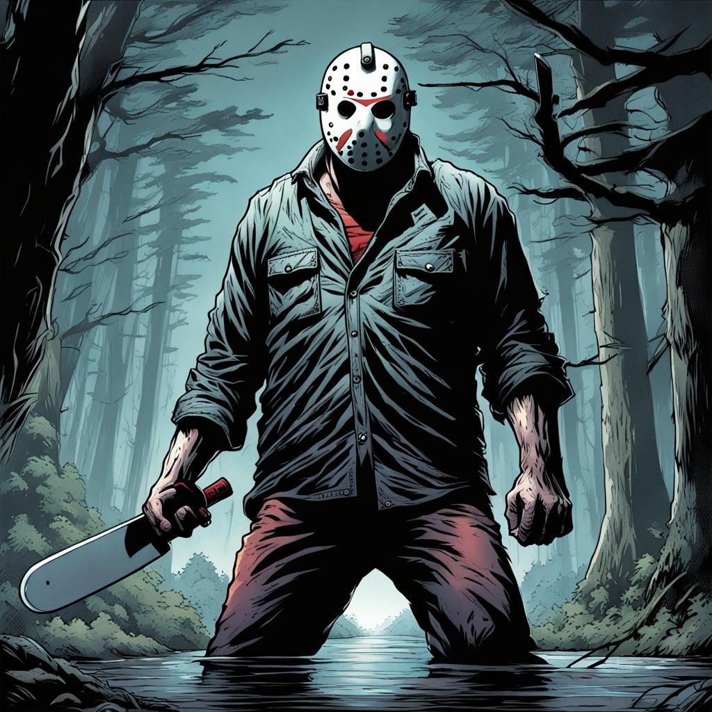 Jason Voorhees Comic Book Art