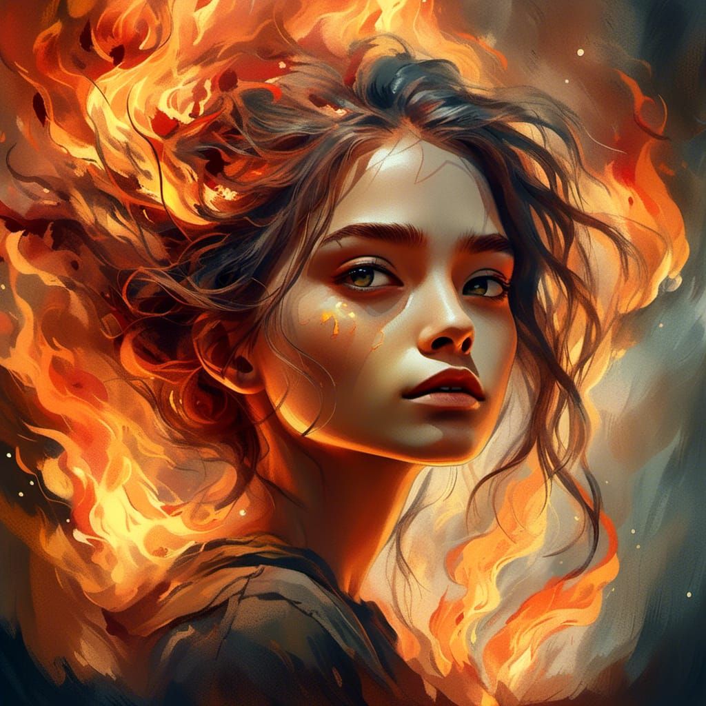 Firey Elf Portrait