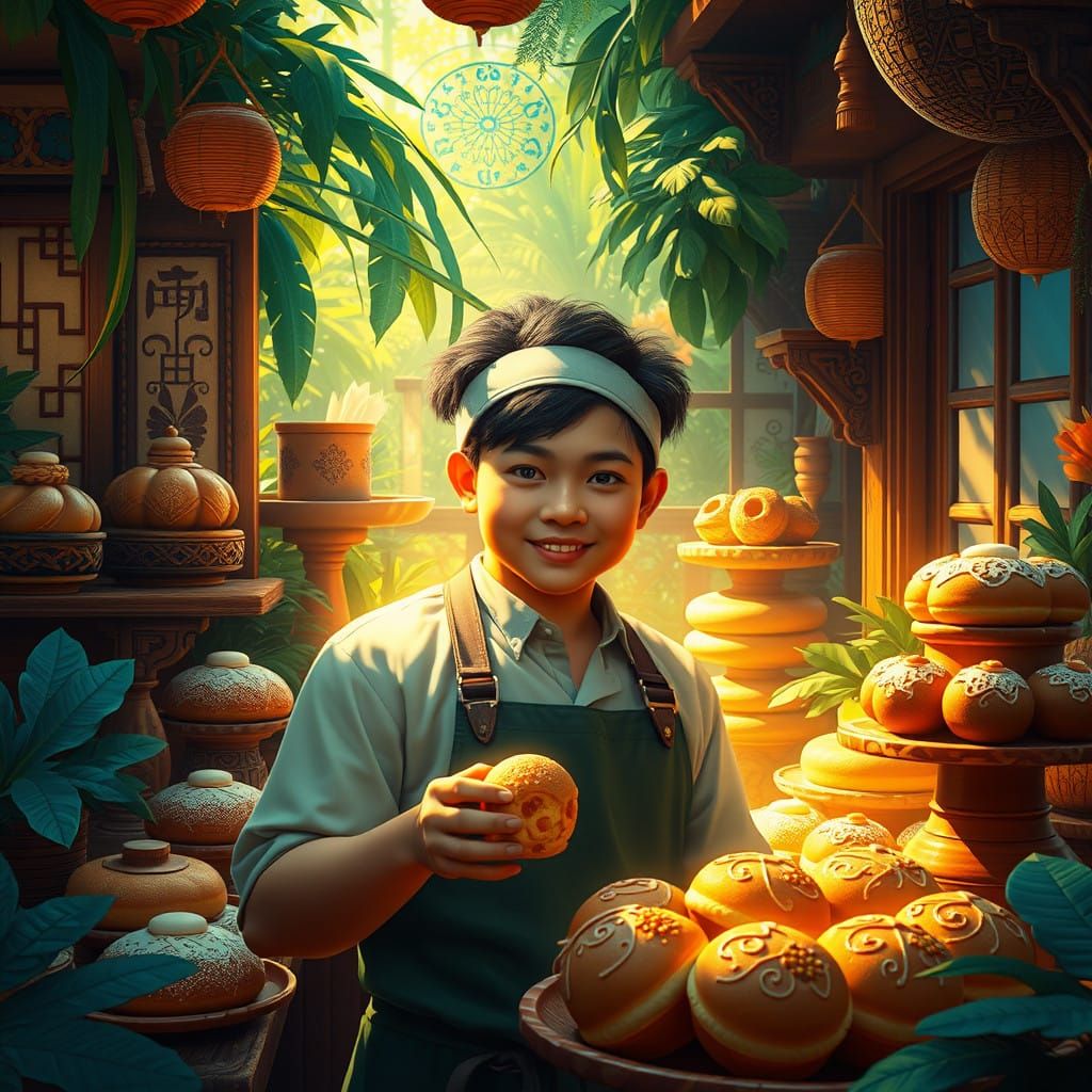 Fantastical Filipino Baker in Lush Tropical Surroundings