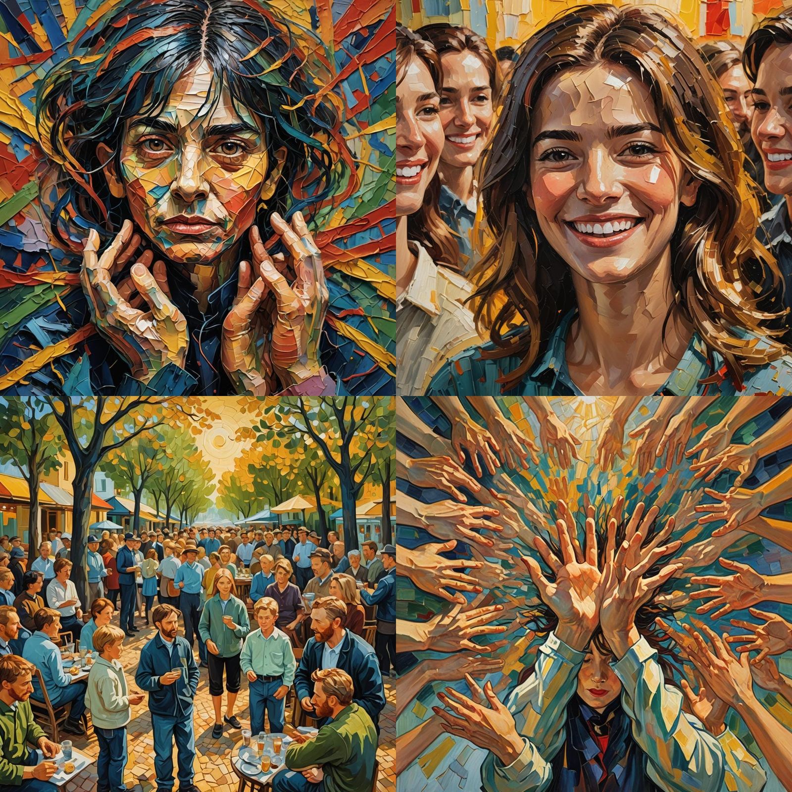 Neo-Impressionist Painting: Strong Mental Health Support