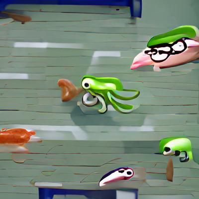 Stylized Squid Generated by AI