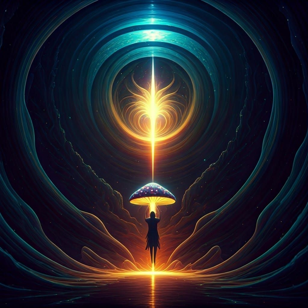 Majestic Being Dissolves into Multiverse Nexus of Cosmic Tru...