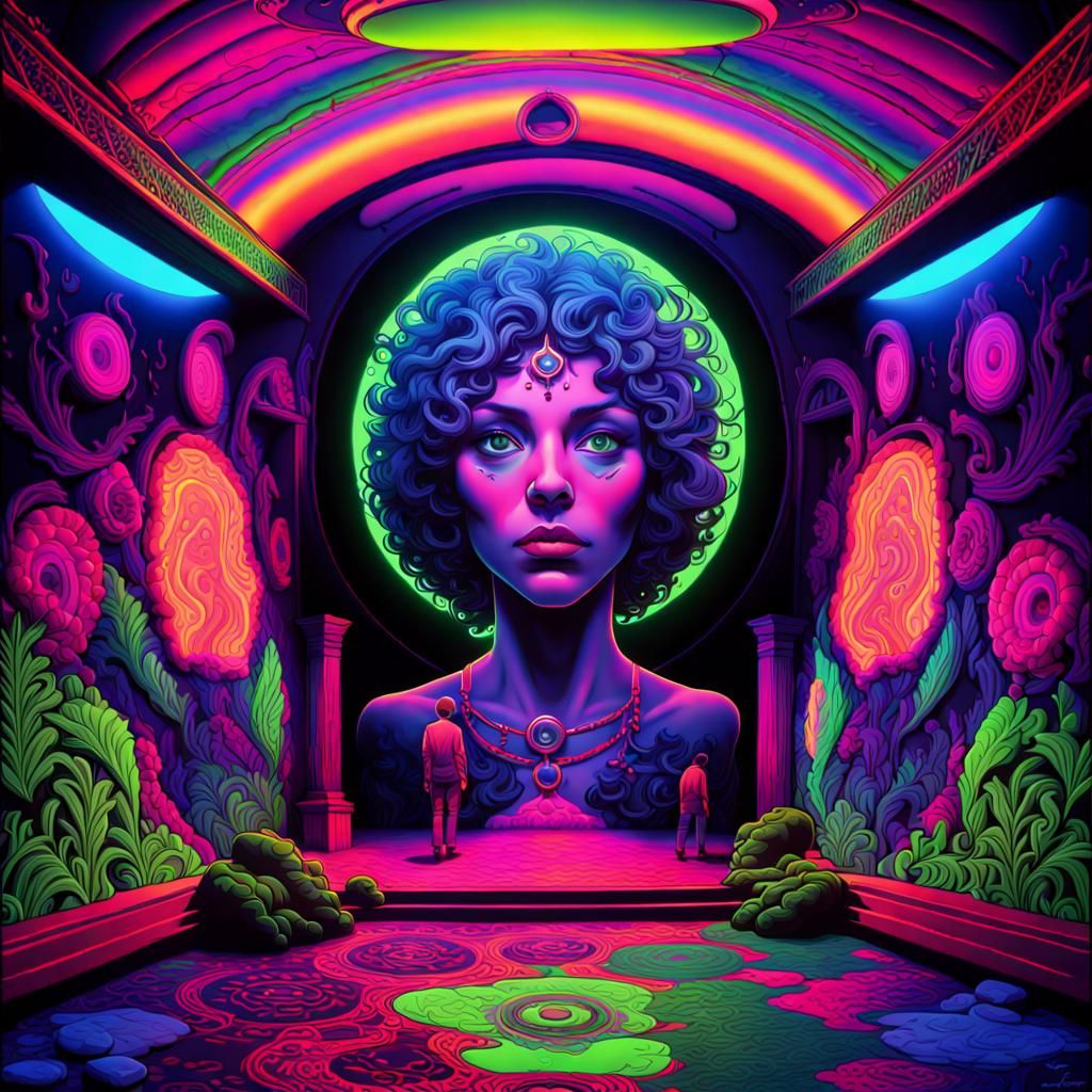 Psychedelic Black Light Poster Art