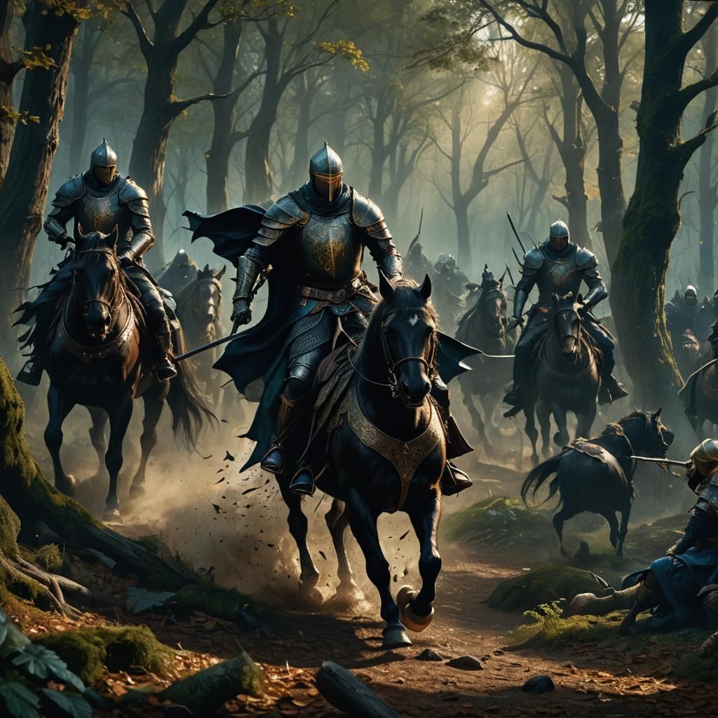 Dark Knight Rescue: Epic Fantasy Concept Art