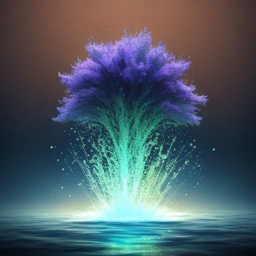 Abstract Effervescence Display: Shimmering Light