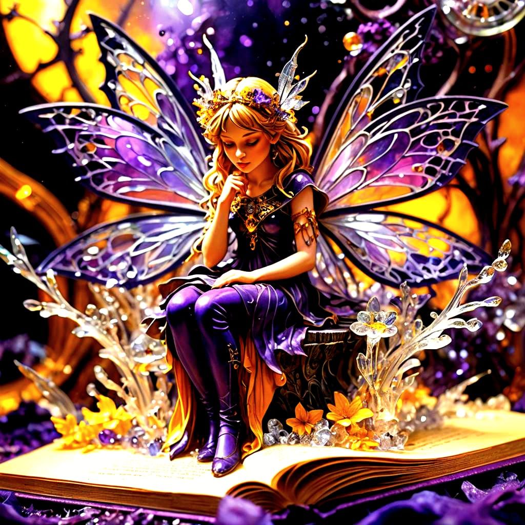 Crystal Fairies in Detailed Magical Pop-Up Book