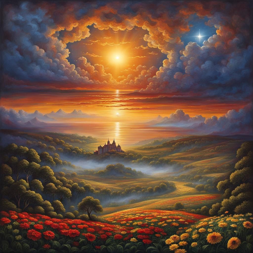 Tonight we can go across the horizon and see the divine face...