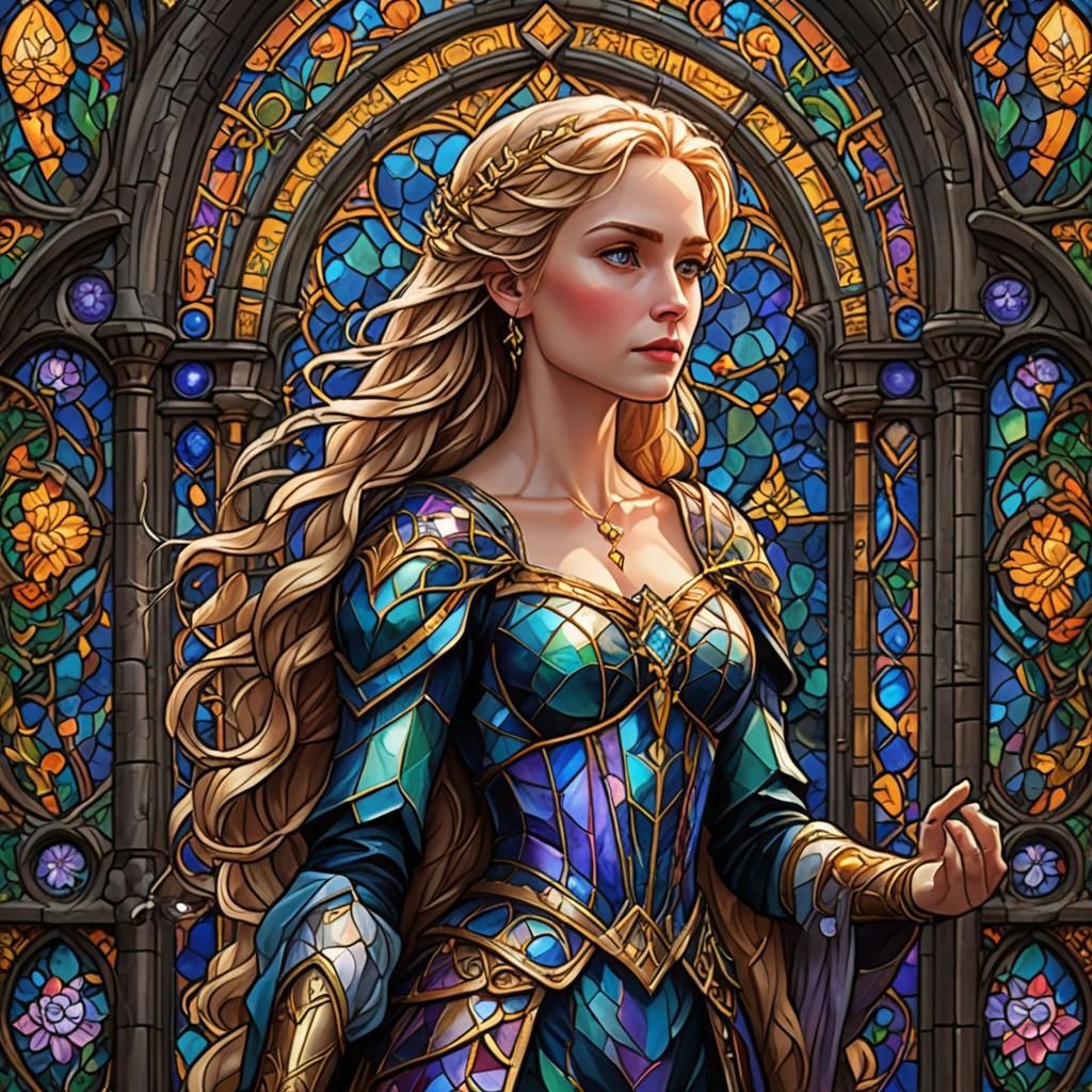 Rapunzel Stained Glass Diamond Painting
