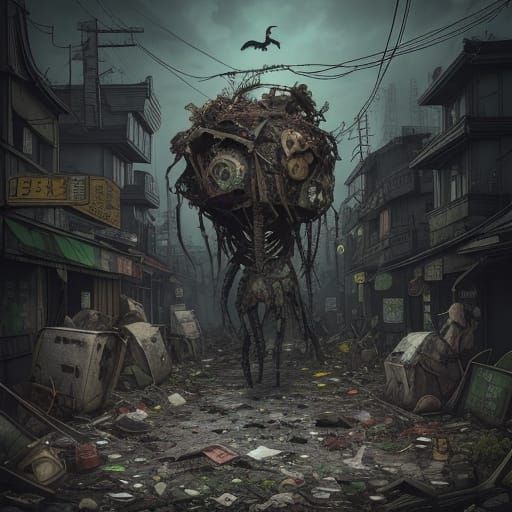 Scrapling Creature of Tangled Garbage and Metal