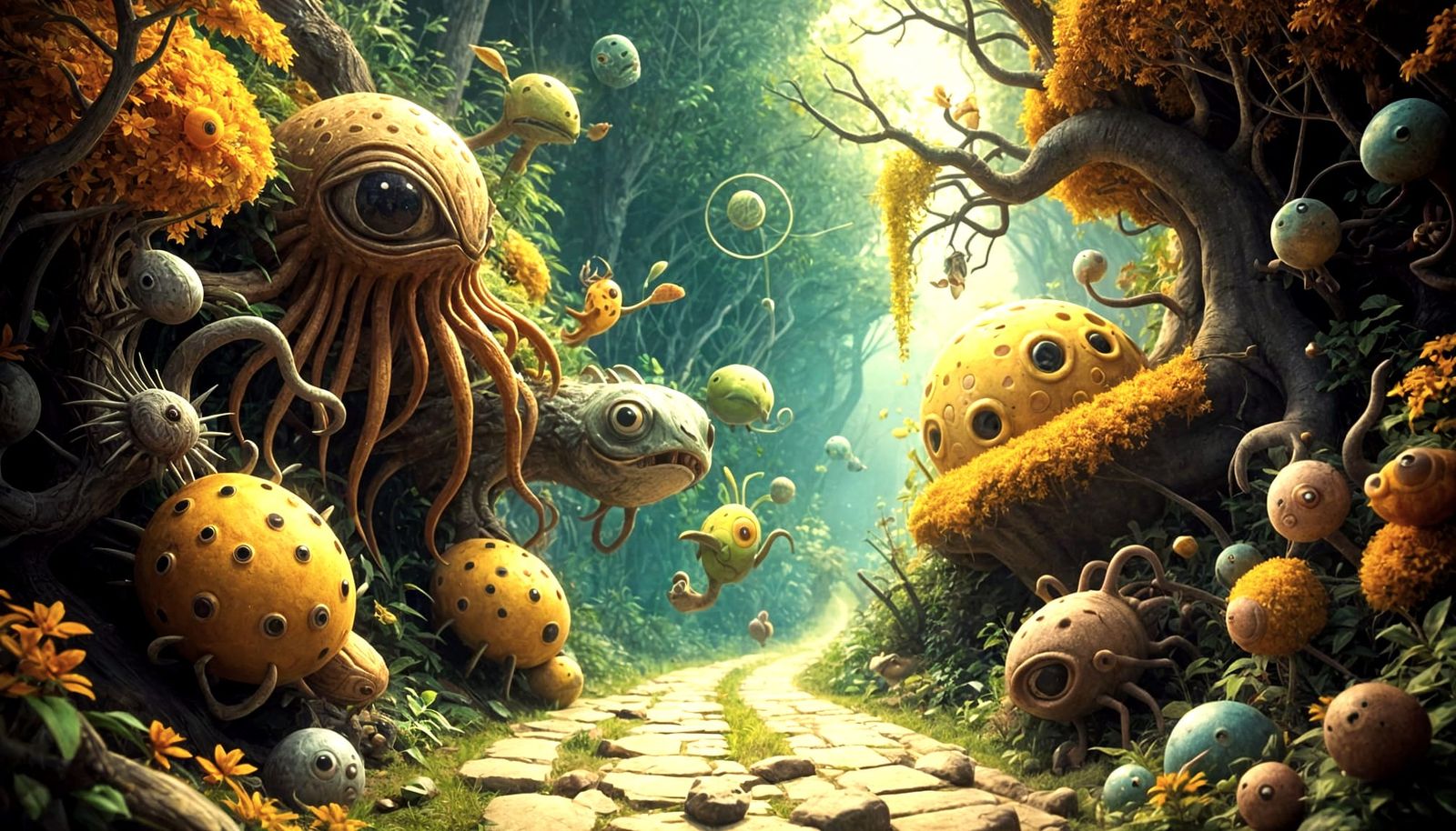 Whimsical Journey in Organic 3D