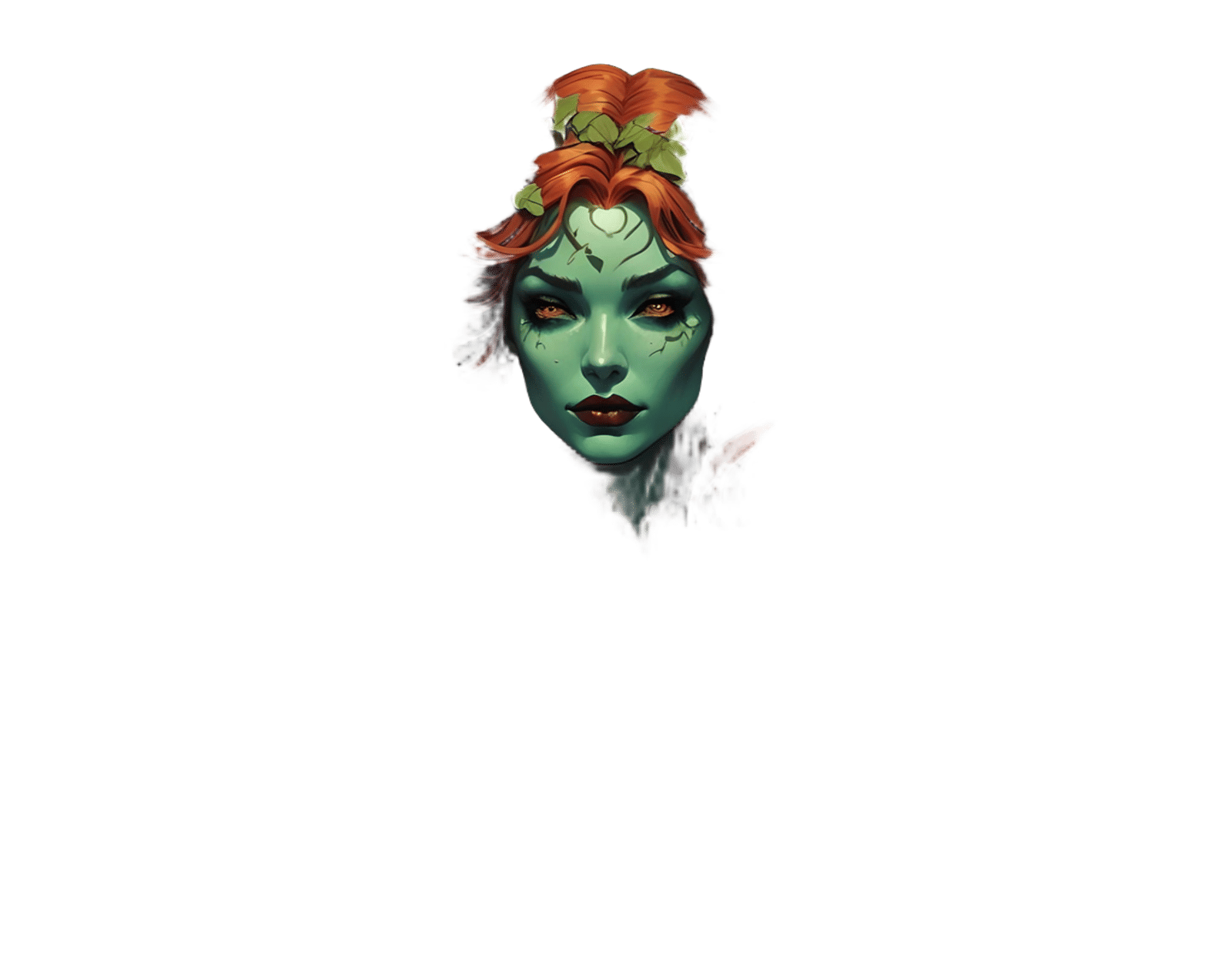 Poison Ivy: Beautiful Necromancer in a Vibrant Dark Mood