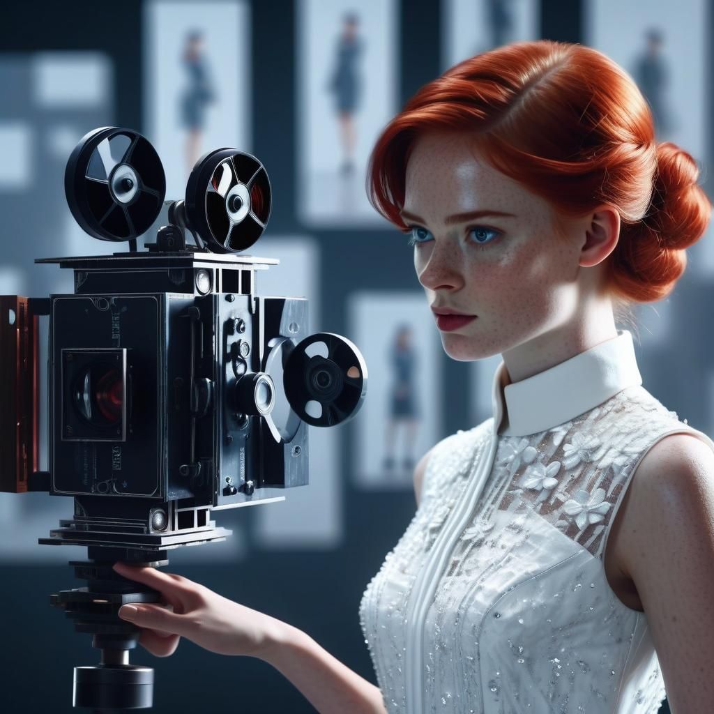 Double Exposure: Red-Haired Spy in Movie Studio
