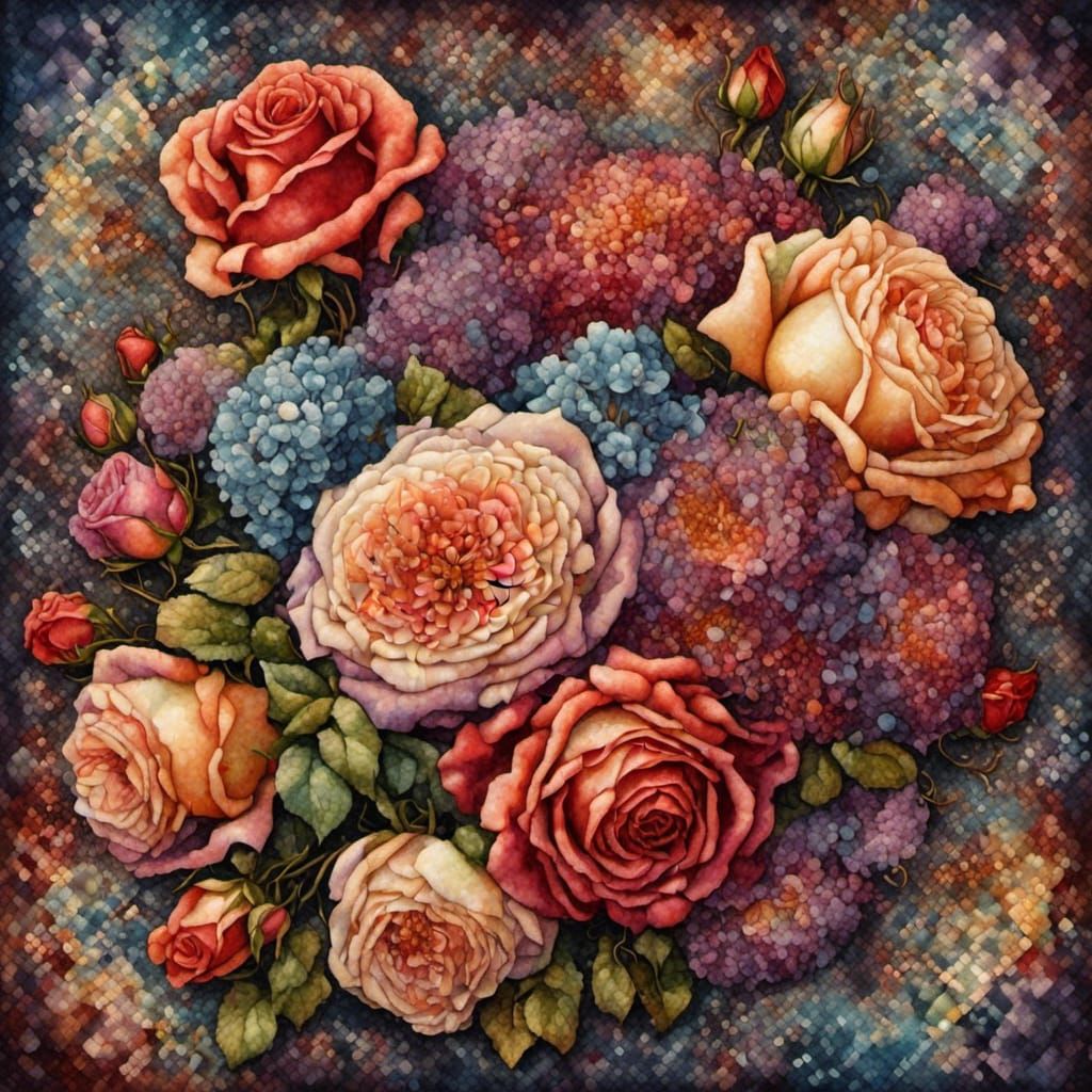 Tapestry Bouquet of Roses