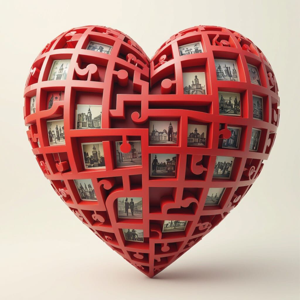 Hyperreal Heart Labyrinth of Hidden Memories