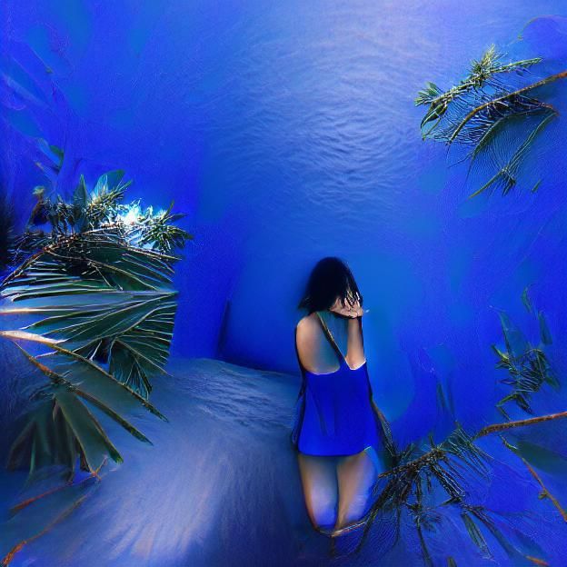 Lost in the Blue: An AI Interpretation
