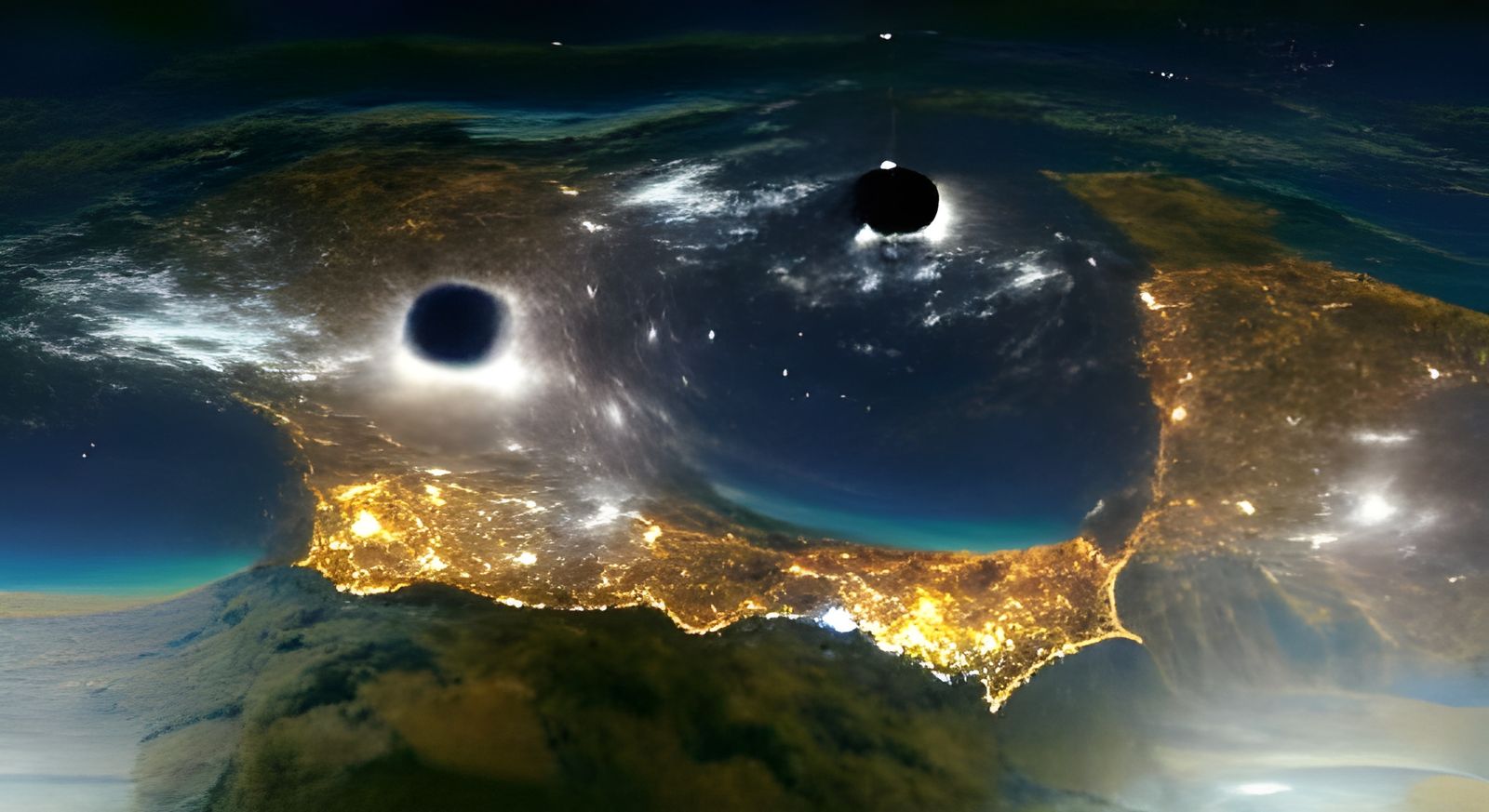 Night's Veil Lifts Over Starry Peak