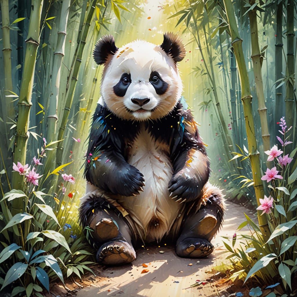 Cute panda