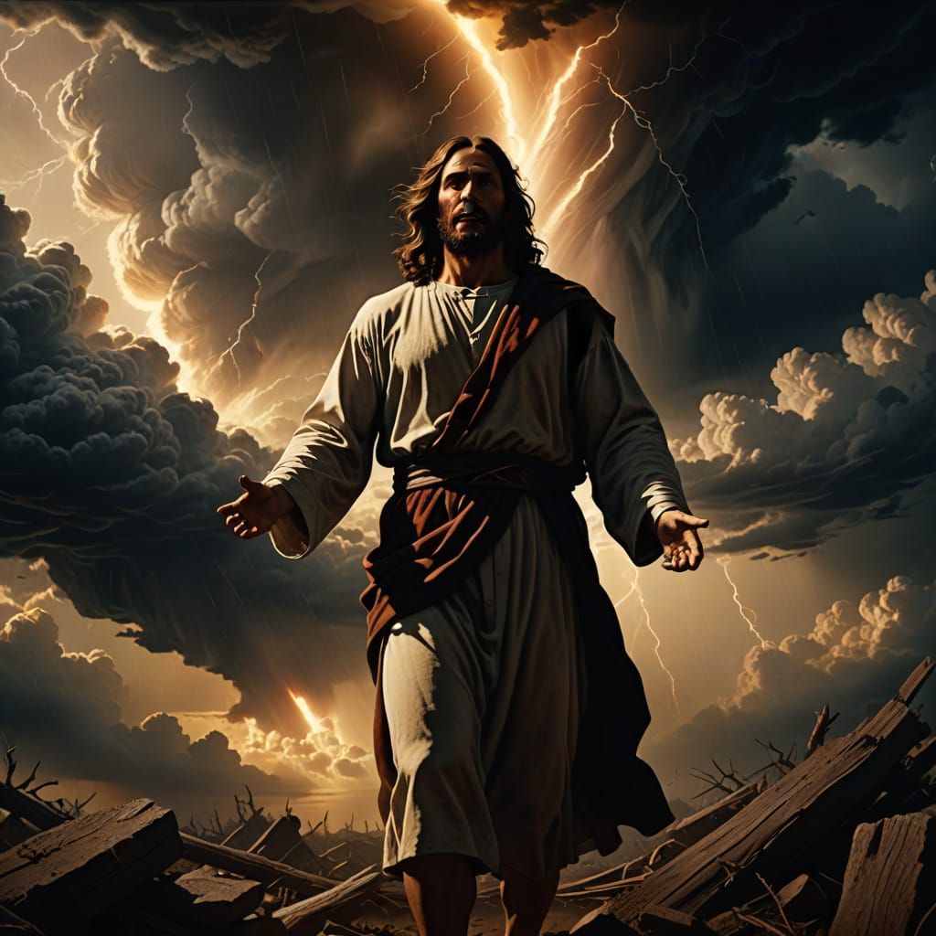 Resolute Christ Confronts Turbulent Skies