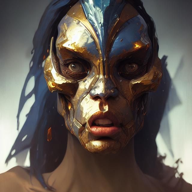 Apocalypse Portrait in Art Nouveau Style