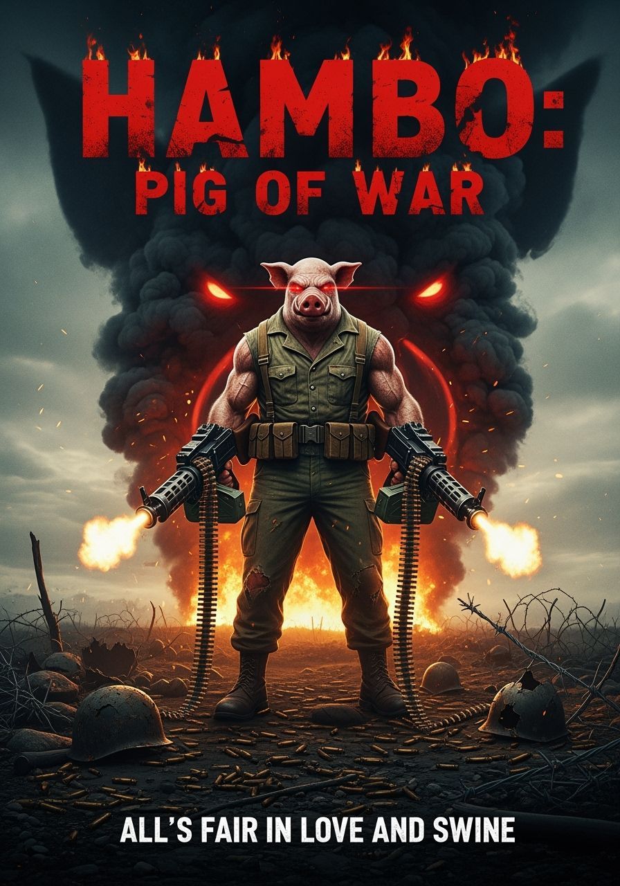 Hambo: Pig of War - Bleak Battlefield Scene