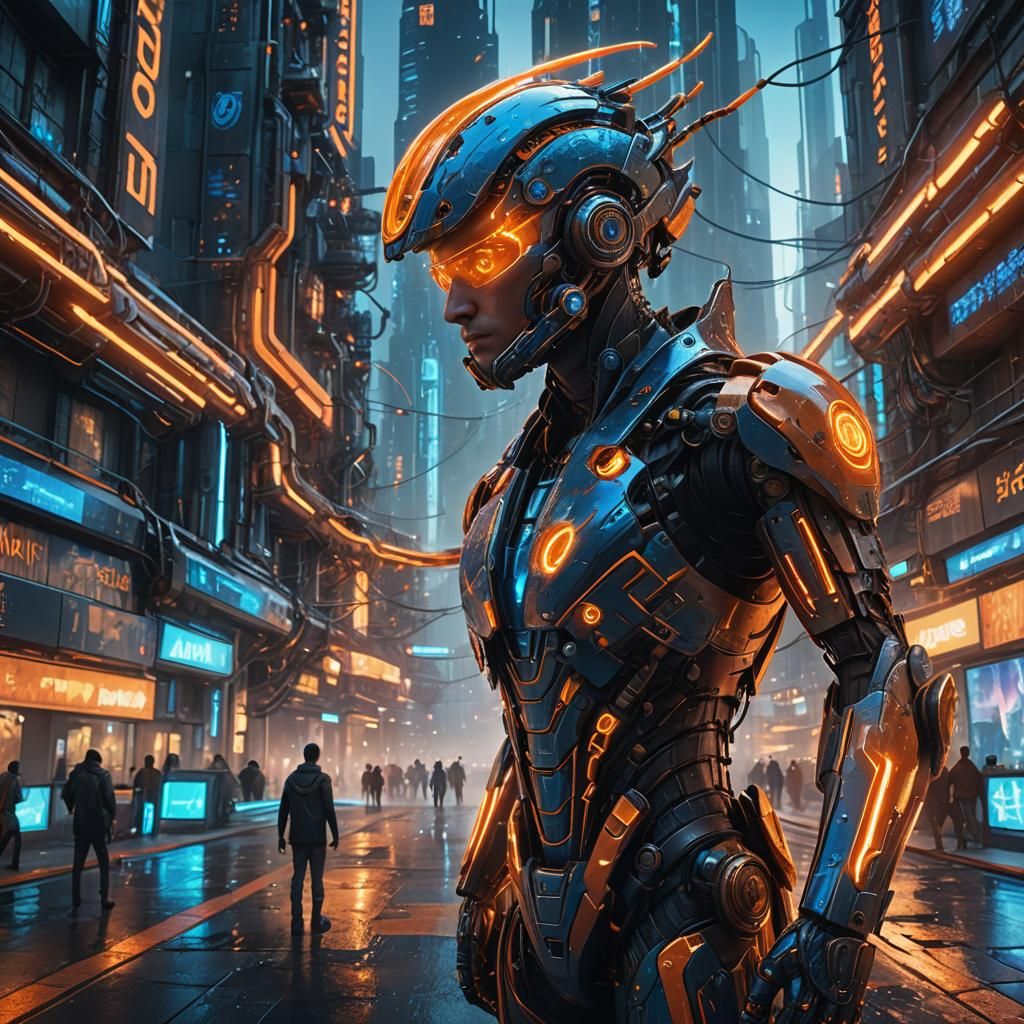 Futuristic Cityscape Concept Art in Vibrant Hues