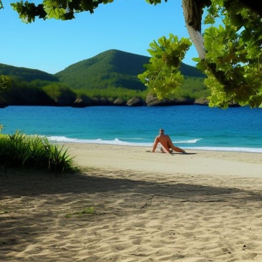 Naturist Beach Scene