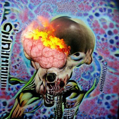 Subatomic Particle Penetration Through Skull Visualization