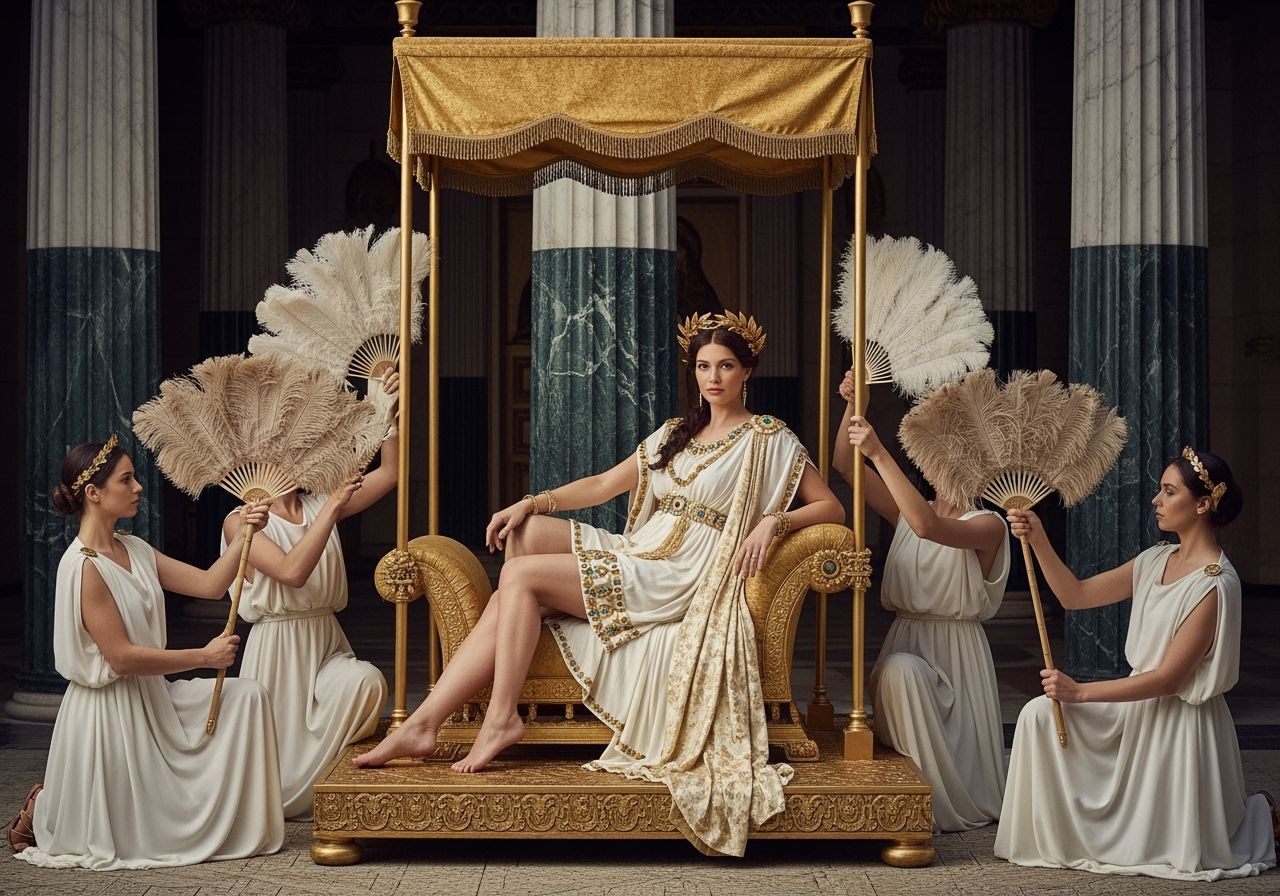 Empress Messalina Lounging in Imperial Palace Gardens