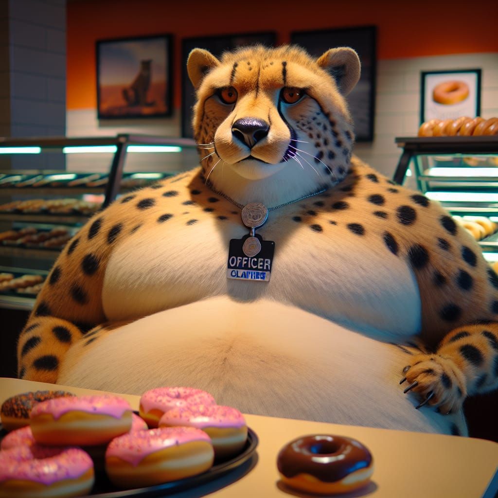 Benjamin Clawhauser Relaxing Before Duty