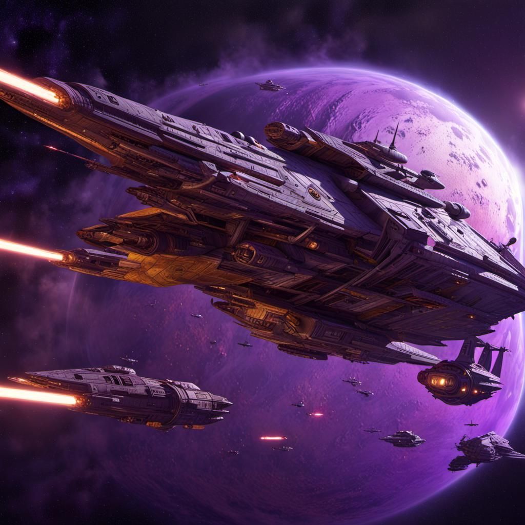 Star Wars Ships in Space: Dark Fantasy Concept Art