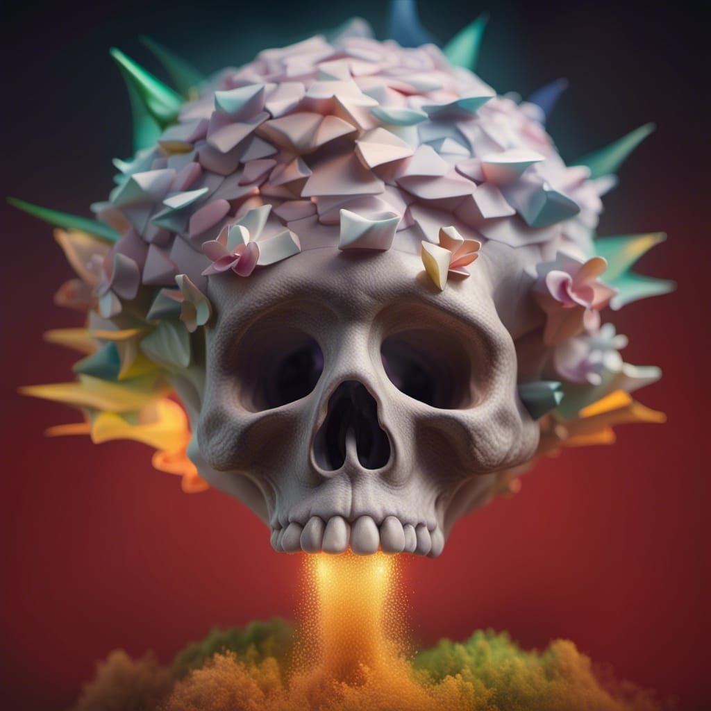 Enchanting Magical Realism Landscape with Volumetric Lightin...