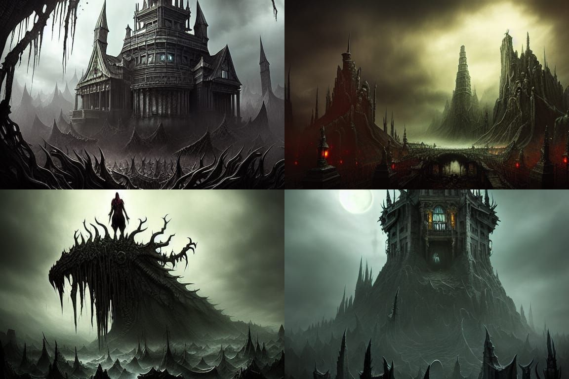 Eldritch Undead Rising: Dark Fantasy Matte Painting