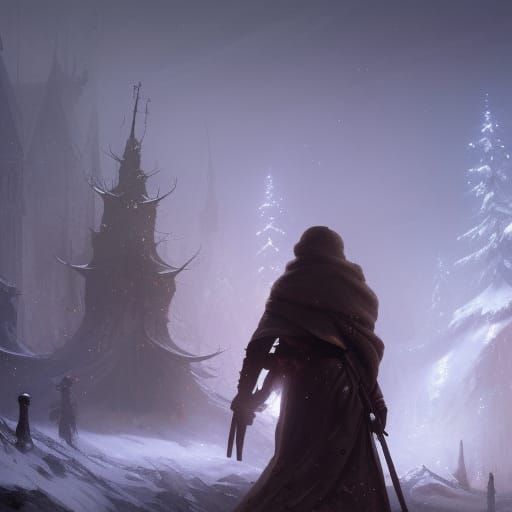 Dark Fantasy Christmas Concept Art in 8K Resolution