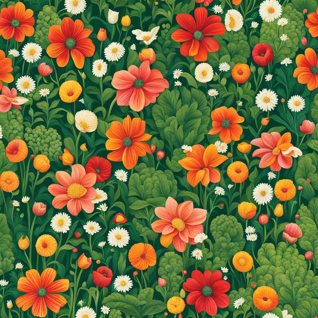 AI Generated Garden Scene