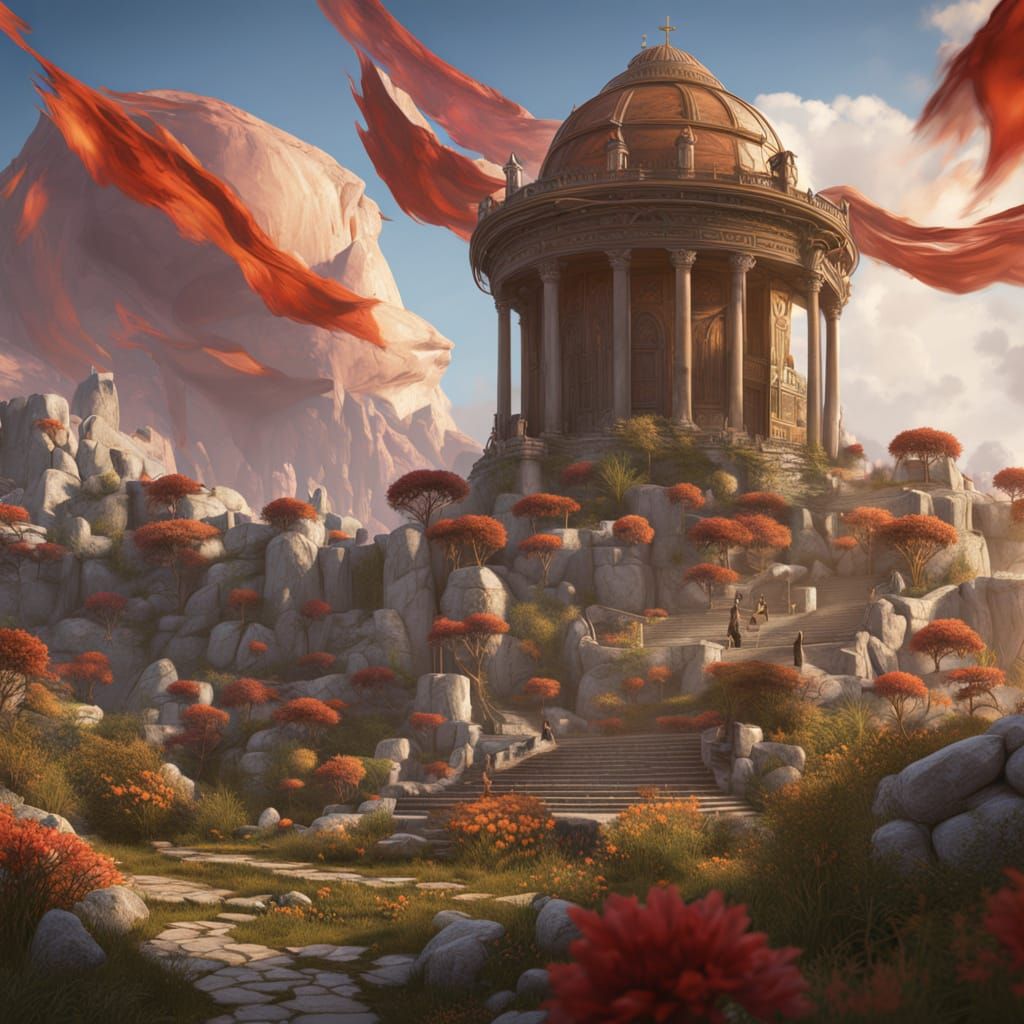 Epic Fantasy Realm in Splendid Colors