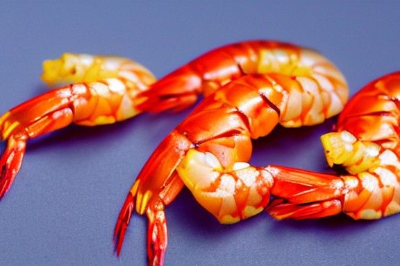 Detailed 8K Resolution Image of a Shrimp