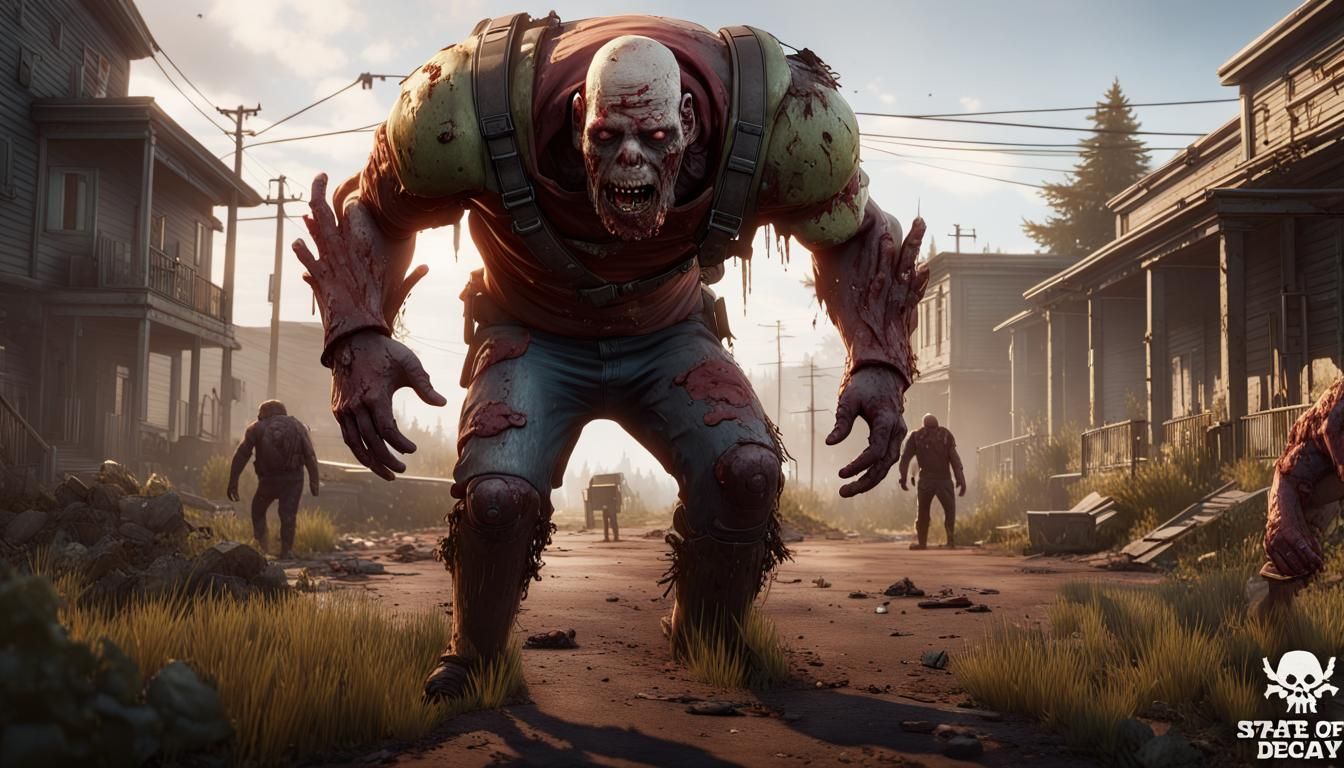State of Decay 2 Juggernaut Zombie Digital Painting