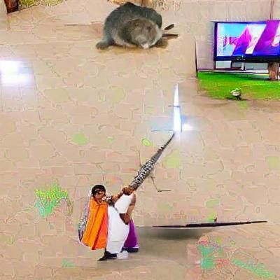 Indian Warrior's Courageous Sword Battle