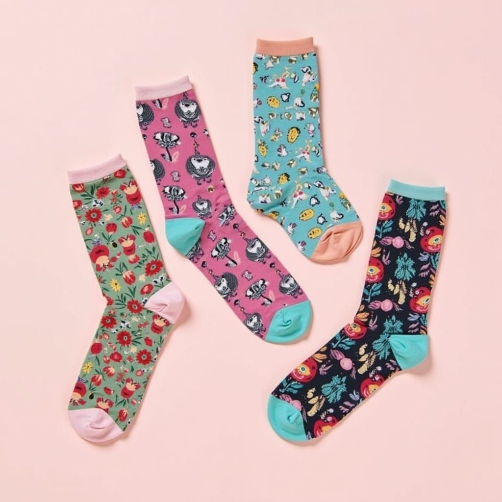 Whimsical Socks Inspired by Garcia, Potter, and Murakami