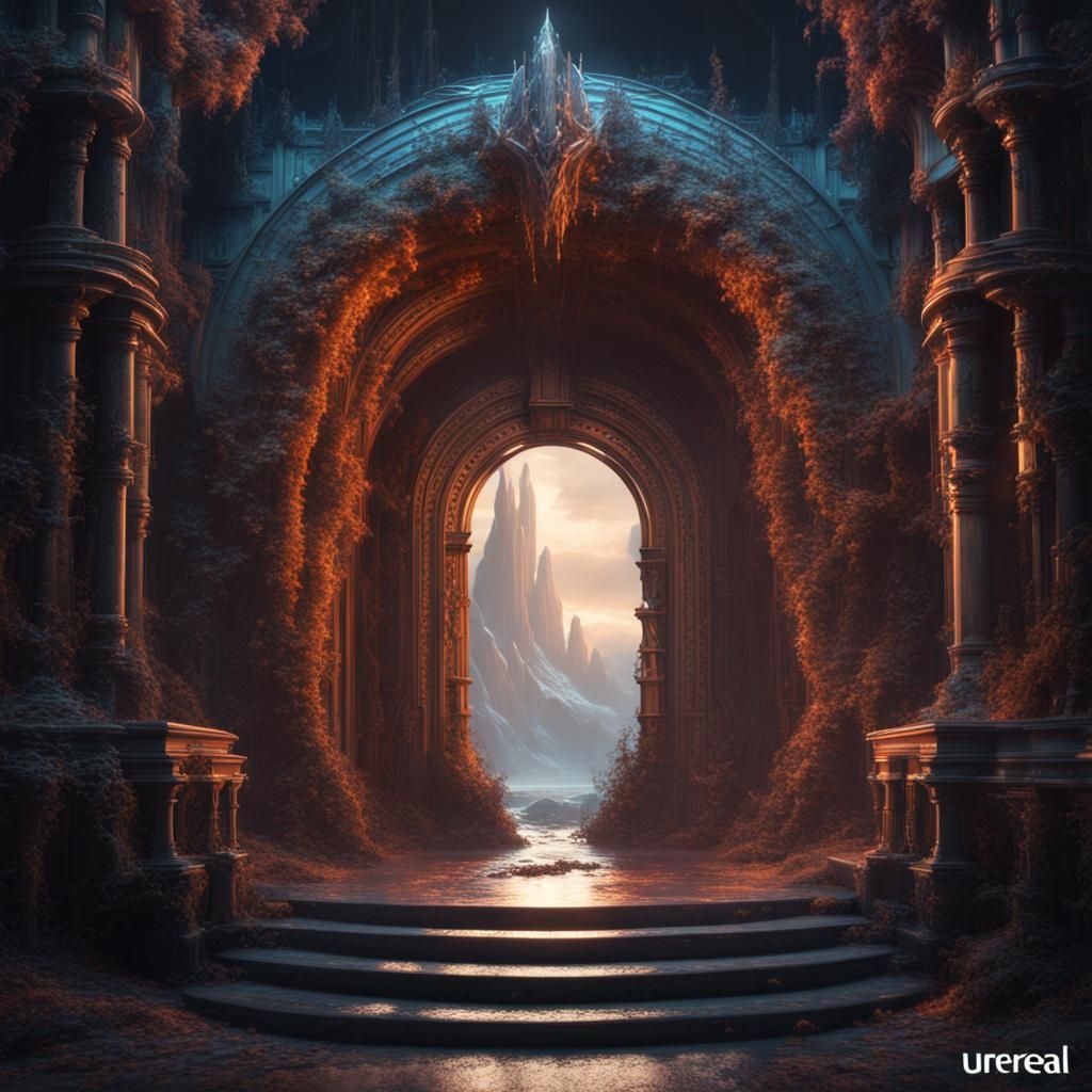 Enigmatic Portal Concept Art in Unreal Engine 5