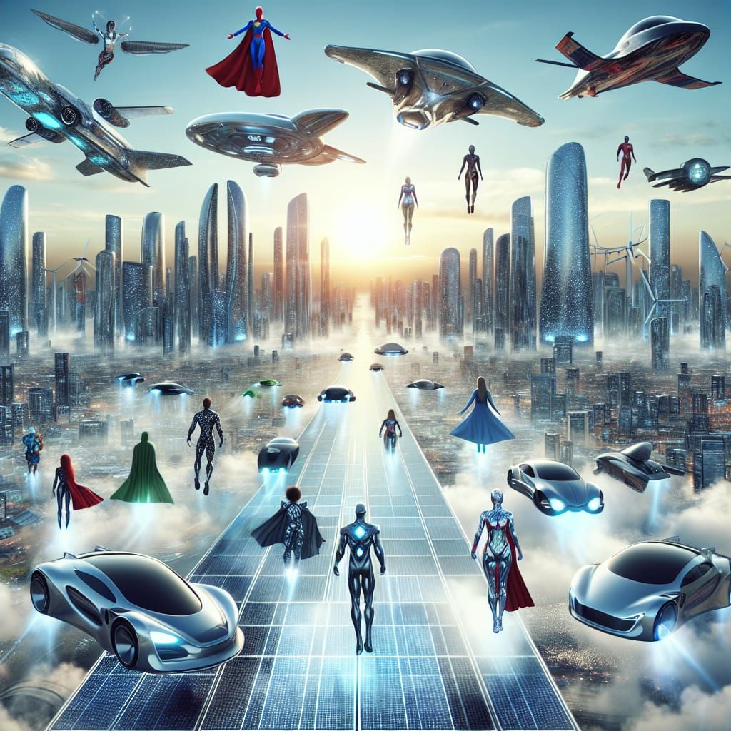 Utopian Future: Flying Cars and Superpowered Individuals
