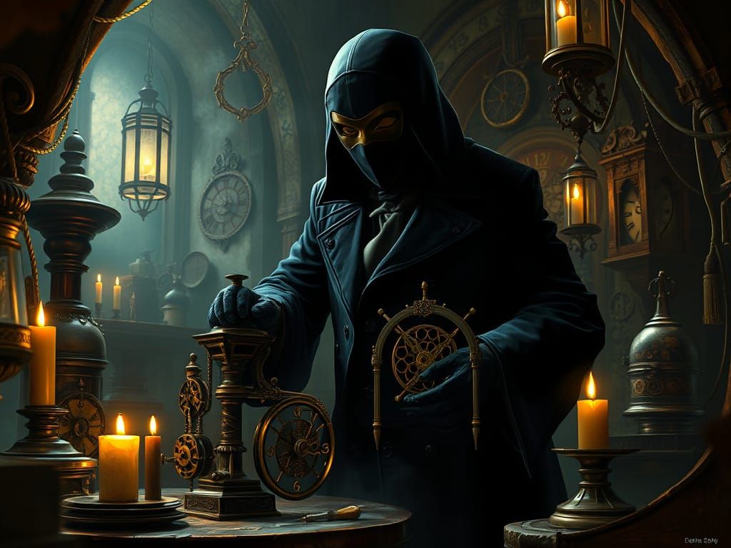 Venetian Clockwork Alchemist in Steampunk Fantasy