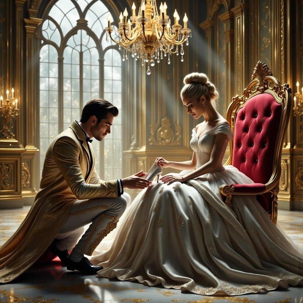 Prince Charming and Cinderella: A Hyperrealistic Fairytale