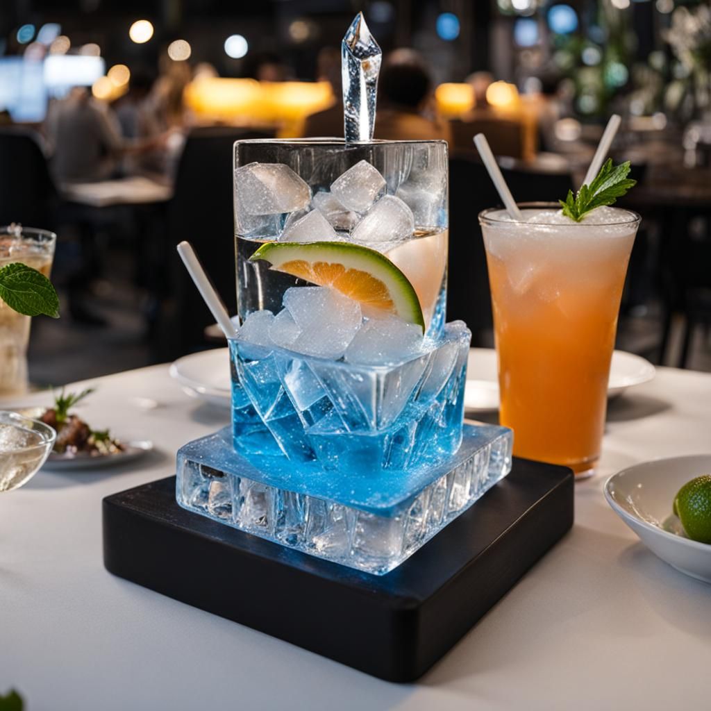 Cool Ice Creation: AI-Generated Sculpture