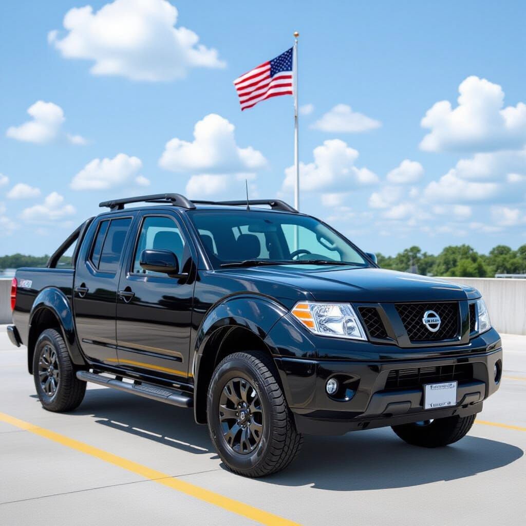 Black Nissan Frontier Truck