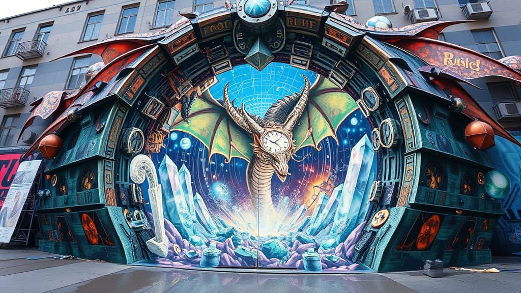 Clockwork Dragons Emerge from Time-Warp Portal