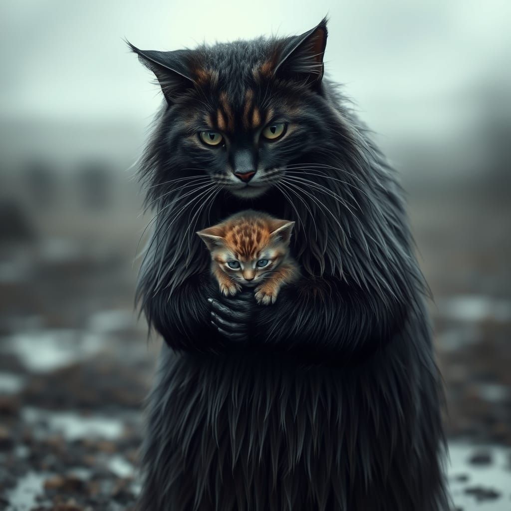 A dramatic and emotional scene