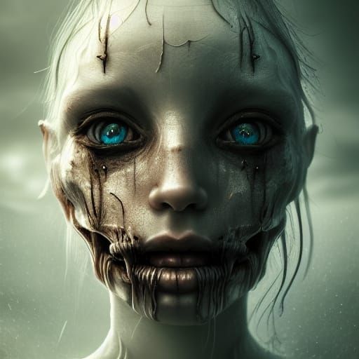 Creepy Hyperrealistic Ominous Scene in 8K Resolution