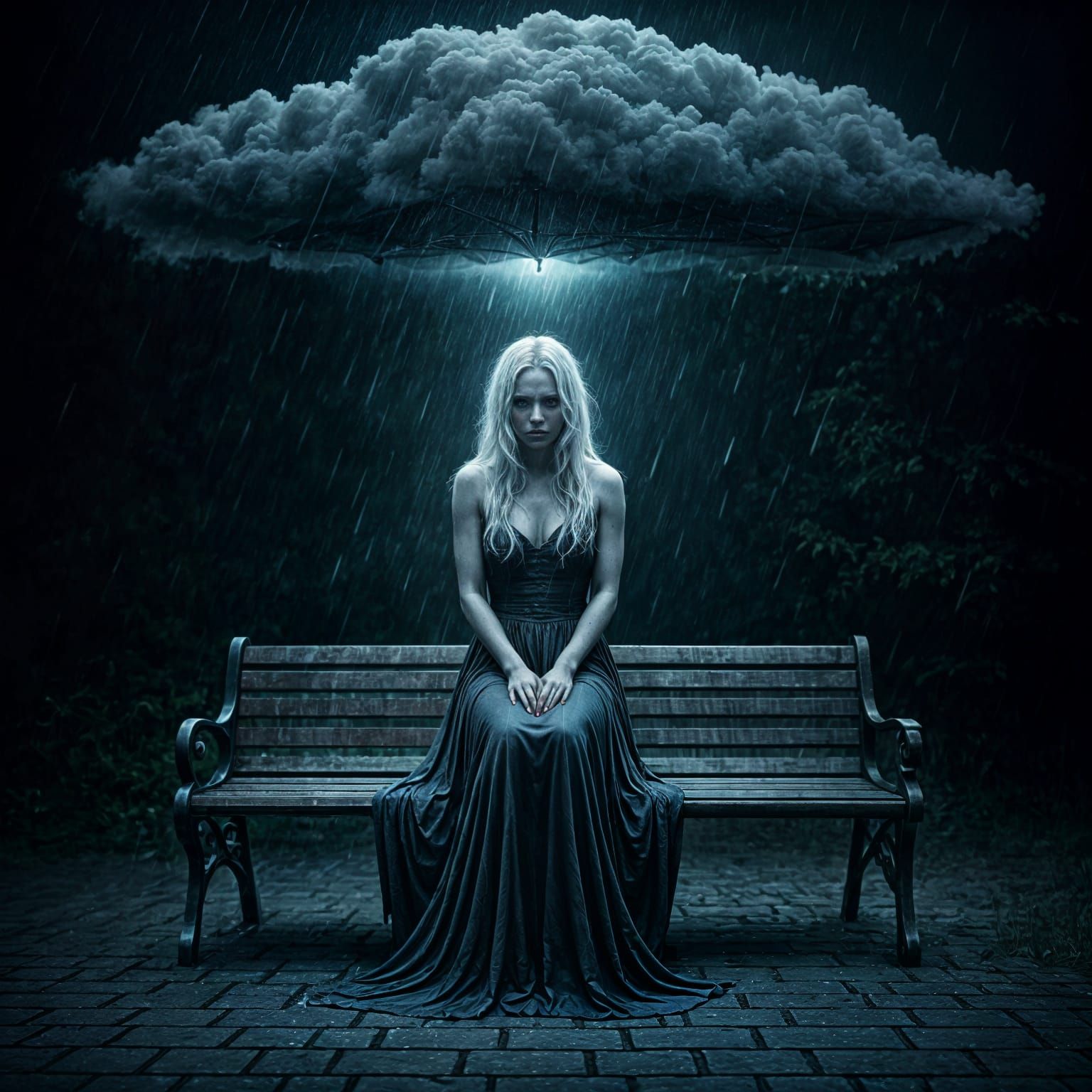 Dramatic Banshee Portrait in Lee Jeffries Style